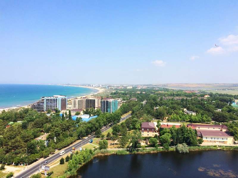 Начало Пионерского проспекта Анапа вид сверху фото